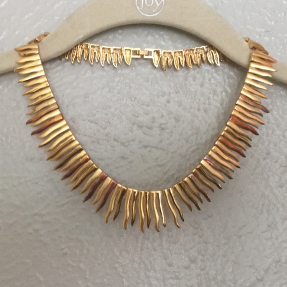Golden Sun Ray Necklace